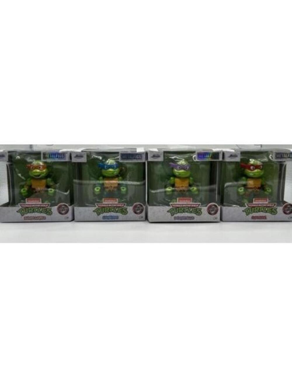 Complete 4 Set Teenage Mutant Ninja Turtles 2.5" Jada Diecast Leonardo Raphael